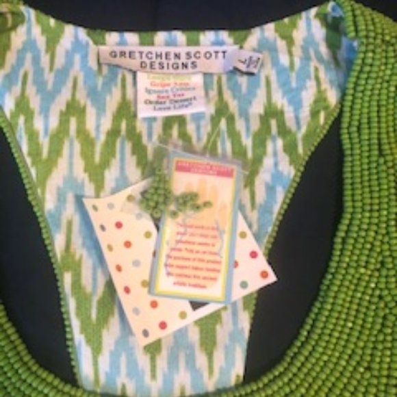 Cute Beaded Tunic Top or Mini Dress - Picture 3 of 3